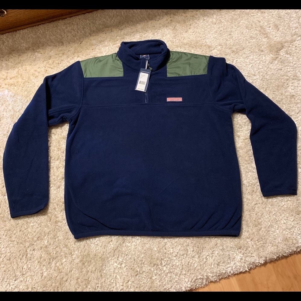 BRAND NEW VINEYARD VINES FLEECE SHEP SHIRT L
